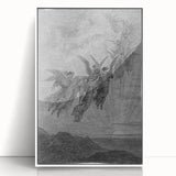 Angels Ascending Print - Mystical Gothic Celestial Wall Art Decor