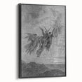Angels Ascending Print - Mystical Gothic Celestial Wall Art Decor