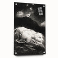 Fantastical Creature Under Stars - Gothic Mystical Wall Art Print