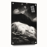 Fantastical Creature Under Stars - Gothic Mystical Wall Art Print