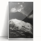 Fantastical Creature Under Stars - Gothic Mystical Wall Art Print