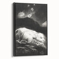 Fantastical Creature Under Stars - Gothic Mystical Wall Art Print