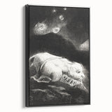 Fantastical Creature Under Stars - Gothic Mystical Wall Art Print