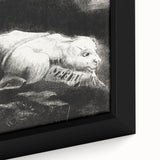 Fantastical Creature Under Stars - Gothic Mystical Wall Art Print