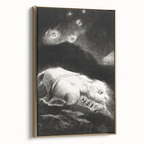 Fantastical Creature Under Stars - Gothic Mystical Wall Art Print