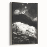 Fantastical Creature Under Stars - Gothic Mystical Wall Art Print