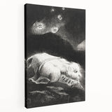 Fantastical Creature Under Stars - Gothic Mystical Wall Art Print