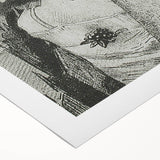 Victorian Lady with Halo Print - Elegant Gothic Portrait Wall Art