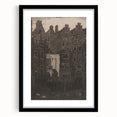 Vintage Gothic Print: Dark Medieval Architecture in Gothic Wall Art