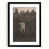 Vintage Gothic Print: Dark Medieval Architecture in Gothic Wall Art