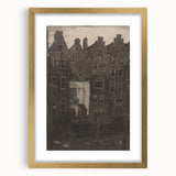 Vintage Gothic Print: Dark Medieval Architecture in Gothic Wall Art