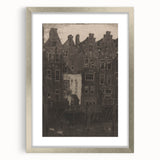 Vintage Gothic Print: Dark Medieval Architecture in Gothic Wall Art