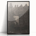 Vintage Gothic Print: Dark Medieval Architecture in Gothic Wall Art