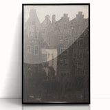 Vintage Gothic Print: Dark Medieval Architecture in Gothic Wall Art
