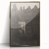 Vintage Gothic Print: Dark Medieval Architecture in Gothic Wall Art