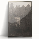 Vintage Gothic Print: Dark Medieval Architecture in Gothic Wall Art