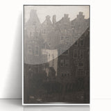Vintage Gothic Print: Dark Medieval Architecture in Gothic Wall Art
