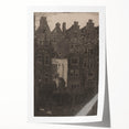 Vintage Gothic Print: Dark Medieval Architecture in Gothic Wall Art