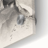 Gothic Wall Art: Majestic Centaur with Bow in Vintage Medieval Print