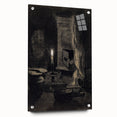 Gothic Wall Art: Dark Candlelit Still Life in Vintage Gothic Print