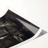 Gothic Wall Art: Dark Candlelit Still Life in Vintage Gothic Print