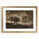Dark Decor Style - Gothic Stormy Landscape Canvas for Gothic Wall Art