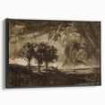 Dark Decor Style - Gothic Stormy Landscape Canvas for Gothic Wall Art