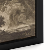 Dark Decor Style - Gothic Stormy Landscape Canvas for Gothic Wall Art