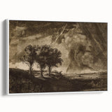Dark Decor Style - Gothic Stormy Landscape Canvas for Gothic Wall Art