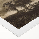 Dark Decor Style - Gothic Stormy Landscape Canvas for Gothic Wall Art