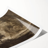 Dark Decor Style - Gothic Stormy Landscape Canvas for Gothic Wall Art