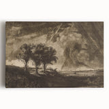Dark Decor Style - Gothic Stormy Landscape Canvas for Gothic Wall Art