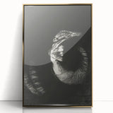 Gothic Wall Art: Dark Ram Skull in Vintage Gothic Print Design