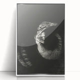 Gothic Wall Art: Dark Ram Skull in Vintage Gothic Print Design