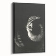 Gothic Wall Art: Dark Ram Skull in Vintage Gothic Print Design