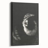 Gothic Wall Art: Dark Ram Skull in Vintage Gothic Print Design
