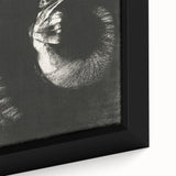 Gothic Wall Art: Dark Ram Skull in Vintage Gothic Print Design