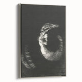 Gothic Wall Art: Dark Ram Skull in Vintage Gothic Print Design