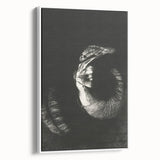 Gothic Wall Art: Dark Ram Skull in Vintage Gothic Print Design