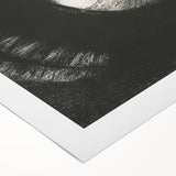 Gothic Wall Art: Dark Ram Skull in Vintage Gothic Print Design