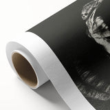 Gothic Wall Art: Dark Ram Skull in Vintage Gothic Print Design