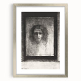 Gothic Wall Art: Mysterious Portrait in Shadowy Gothic Frame Design