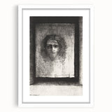 Gothic Wall Art: Mysterious Portrait in Shadowy Gothic Frame Design