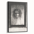 Gothic Wall Art: Mysterious Portrait in Shadowy Gothic Frame Design