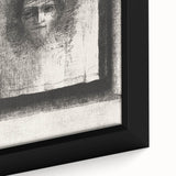 Gothic Wall Art: Mysterious Portrait in Shadowy Gothic Frame Design