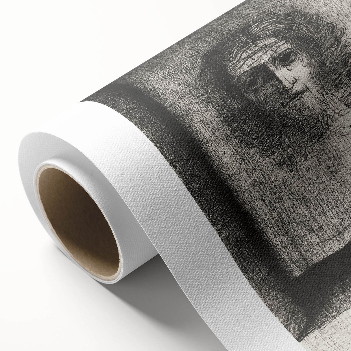 Gothic Wall Art: Mysterious Portrait in Shadowy Gothic Frame Design
