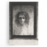 Gothic Wall Art: Mysterious Portrait in Shadowy Gothic Frame Design