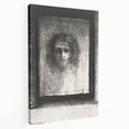 Gothic Wall Art: Mysterious Portrait in Shadowy Gothic Frame Design