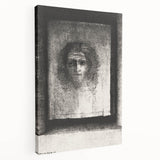 Gothic Wall Art: Mysterious Portrait in Shadowy Gothic Frame Design