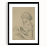 Gothic Wall Art - Vintage Gothic Print of Woman in Medieval Gothic Style